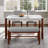 Space-Saving 4-Piece Dining Set with Marble-Look Table and Upholstered Seating