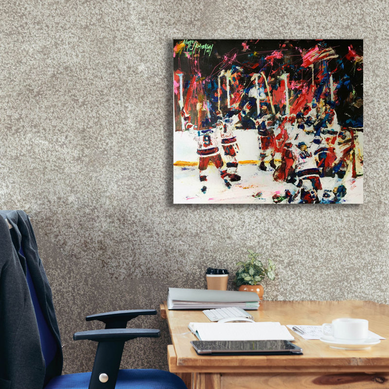 Latrista Latitude Run «USA Maricle On Ice» par Murray Henderson, reproduction d'art sur toile, H 26 po x l 30 po x P 1,5 po