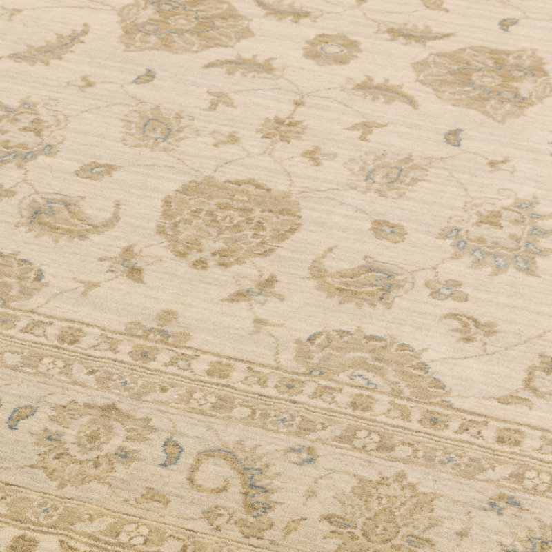 Ferrero Ziegler Wool Beige Rug, Rectangle 130 x 190cm