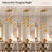 3-Light Concave Amber Glass Pendant Light