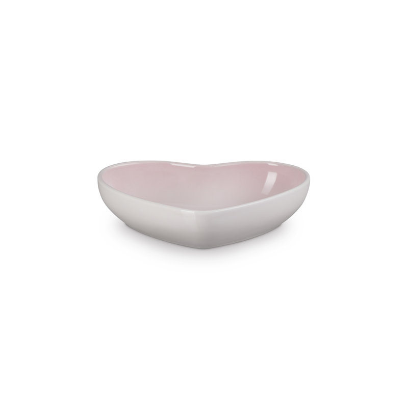 Le Creuset Stoneware Heart Bowl, Shell Pink