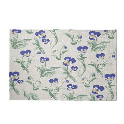 Alvordton Chenille Floral Indoor Rug