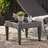Durable Outdoor Wicker And Iron Accent Table With Weather-Resistant Glass Top For Patio And Garden Use-1177993459
