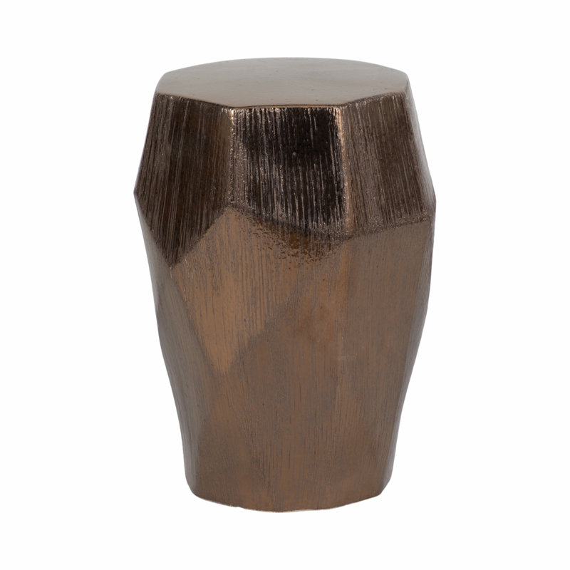 20" Tiziano Bronze Garden Stool