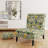Meadow Greenery Botanical Green - Upholstered Scandinavian Slipper Chair, Green Accent Chair