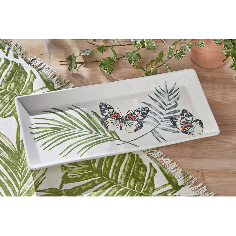Palm + Butterfly Platter