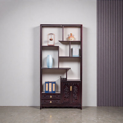 New Chinese Retro Simple Style Bookcase