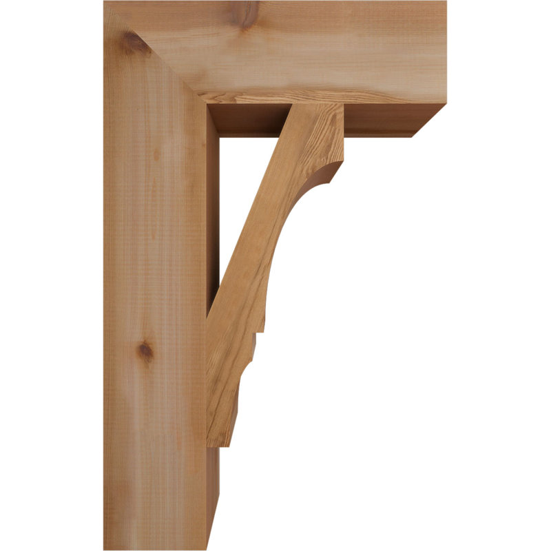 Support de bloc Balboa, Cèdre rouge de l'Ouest lisse, L 5 1/2 po x P 20 po x H 32 po