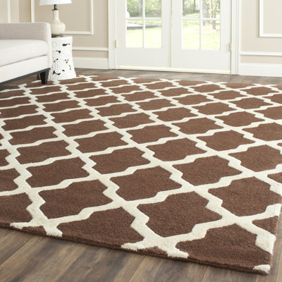Dart Geometric Wool Hand Woven Area Rug