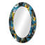 «Blue and Yellow Abstracted Realms I» - miroir mural abstrait, miroir décoratif moderne, impression d'art en métal-121387250-121387884