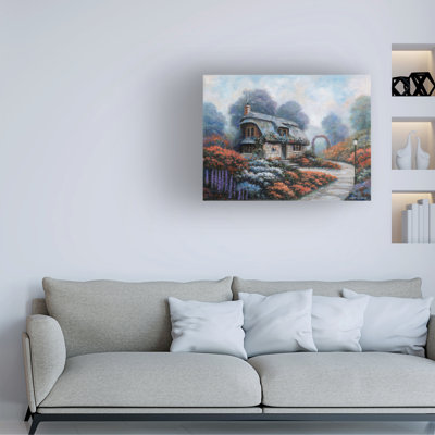 John Zaccheo Cottage Of Serenity Canvas Art