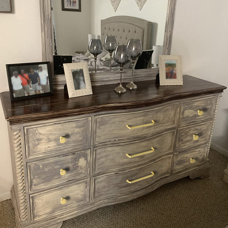 Ensemble de poignées de barre / poignée, Brun champagne, 7 9/16"