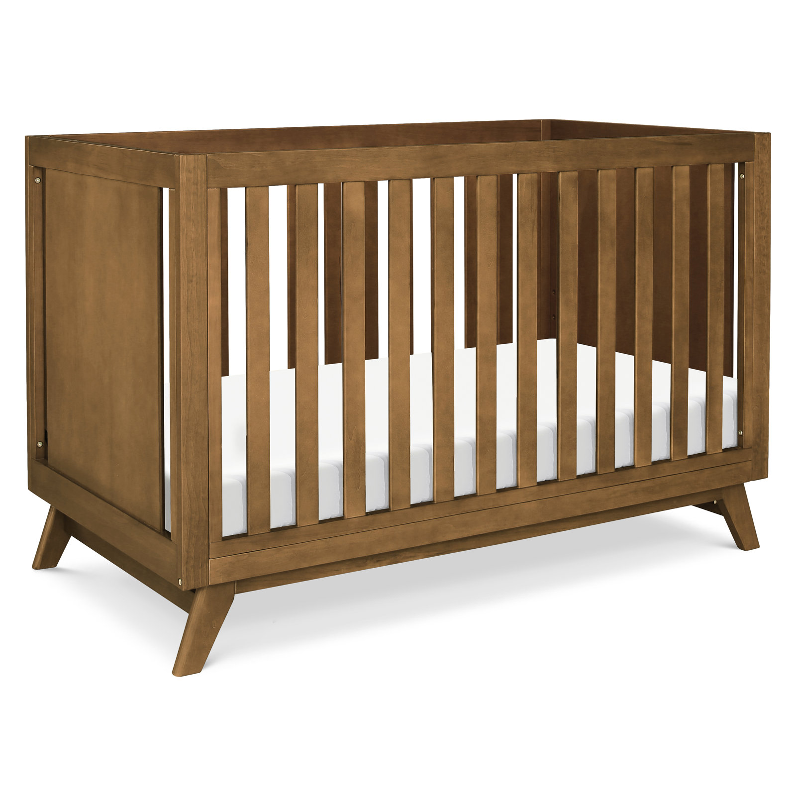 Otto Pine 3-in-1 Convertible Crib, Walnut