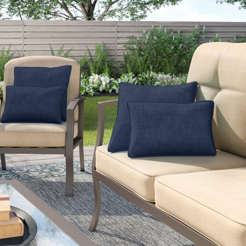 Outdoor Throw Pillow, Azul