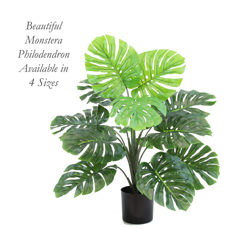 Faux Plant in Pot Liner, 27" H x 24" W x 24" D