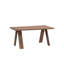 Ensemble de salle à manger 5 pièces, table en bois avec 4 chaises rembourrées-237926201