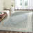 Amariona Hand Knotted Wool/Cotton Oriental Rug in Ivory/Blue-1354192049