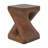 Wood-Like Texture MGO Twist Shape Side Table-579227081
