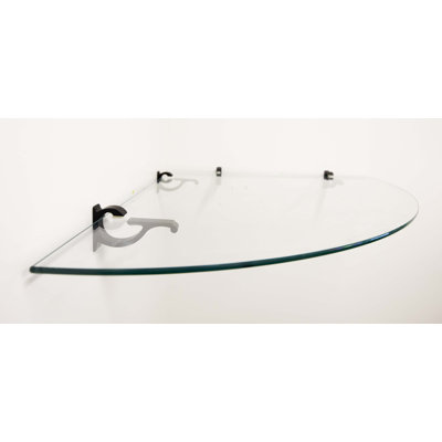 Tablette d'angle en verre Daesean