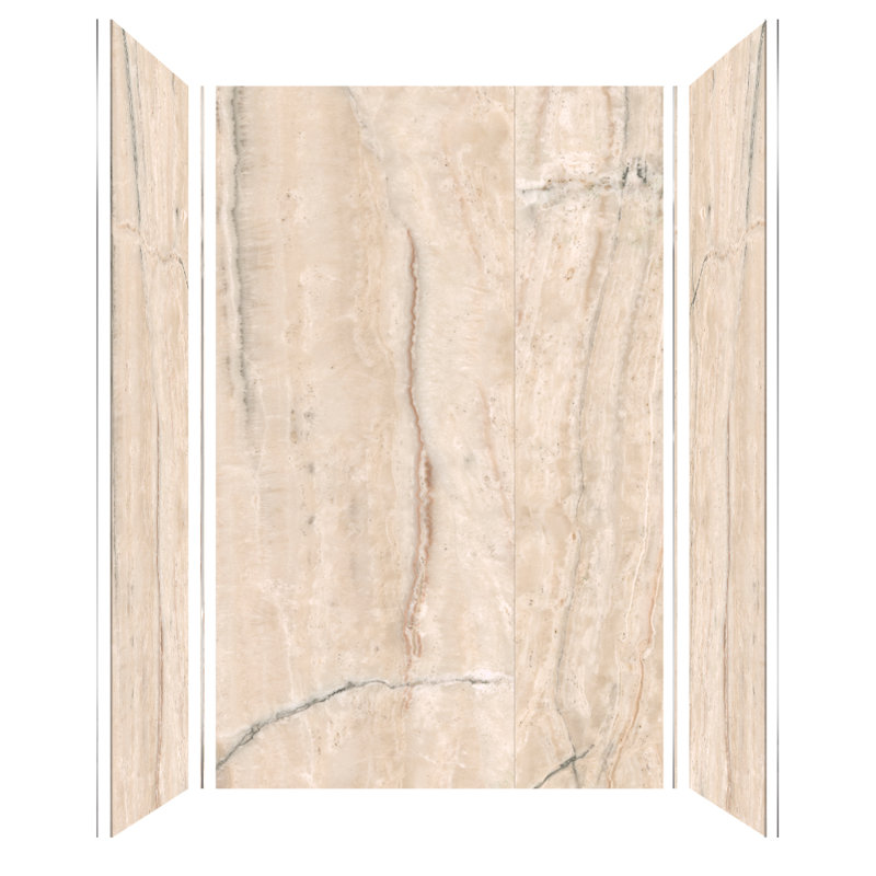 Mur Titan, H 96 po x l 36 po x P 60 po, Savane crème lustrée