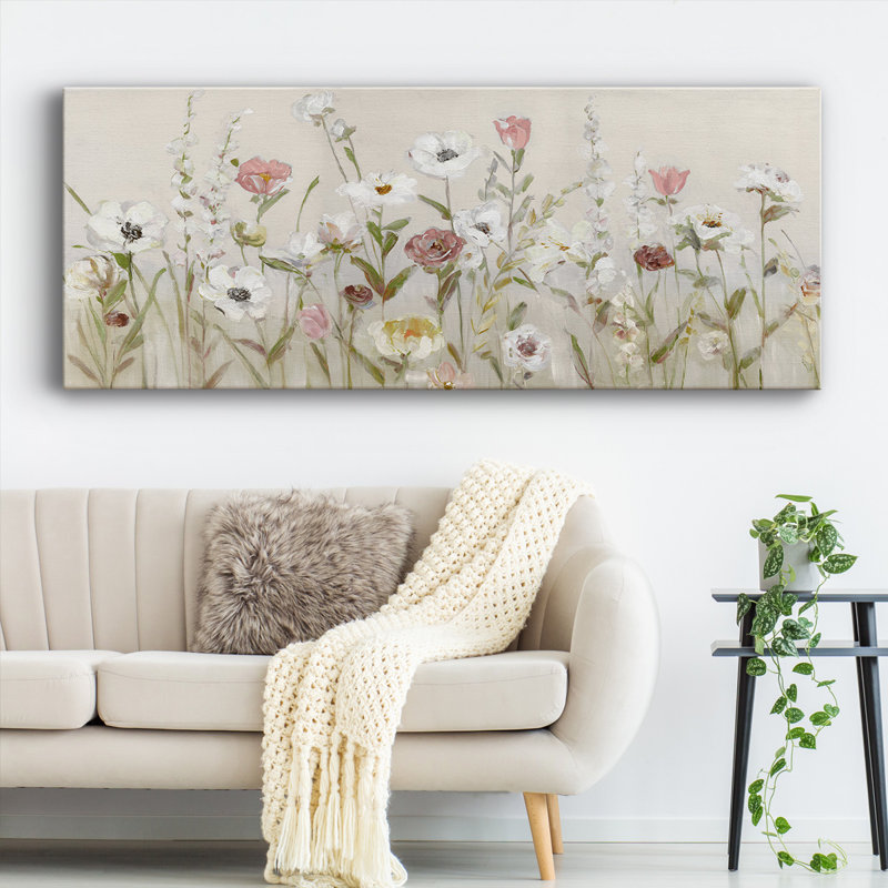 «Bloomin Around», reproduction sur toile, H 24 po x l 60 po x P 1,5 po