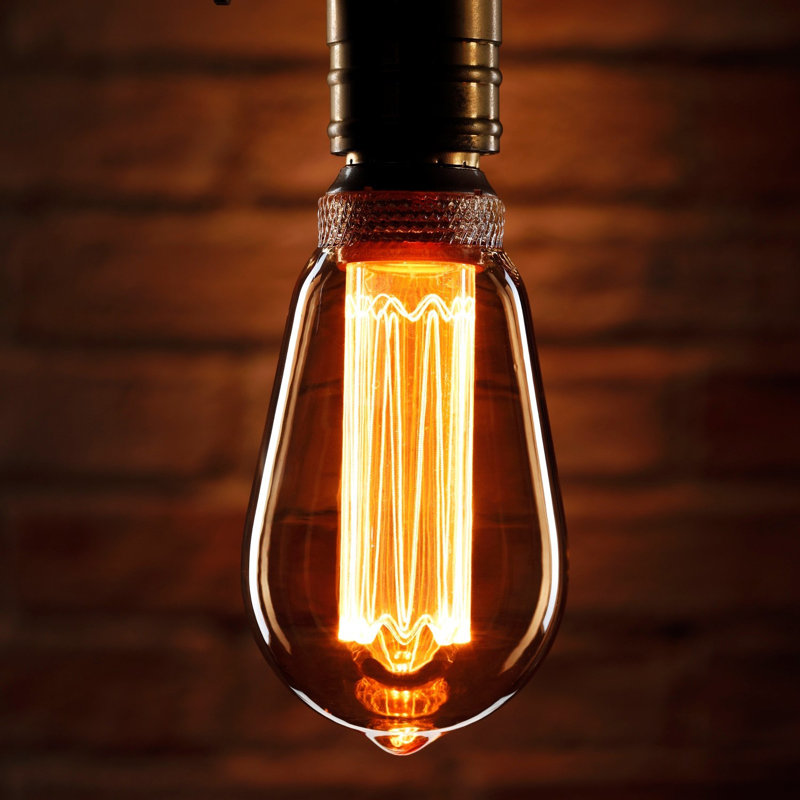 Fulk 5W BA22d Dimmable LED Vintage Edison Light Bulb Amber