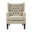 Manns Upholstered Button Tufted Wingback Chair-26601846