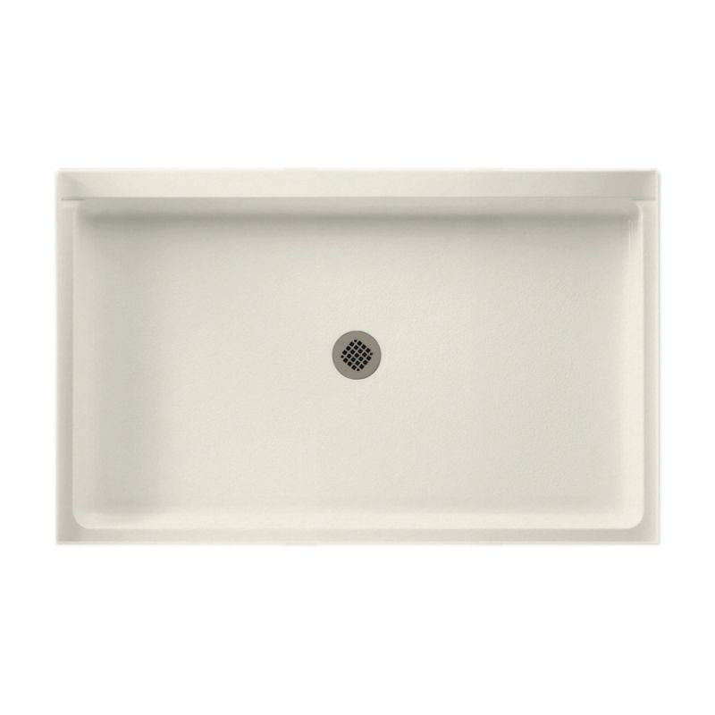 34'' W 54'' D Rectangular Single Shower Base, Glacier