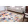 Washable Abstract Indoor Rug