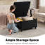 Repose-pieds carré avec rangement Arshi-985560314
