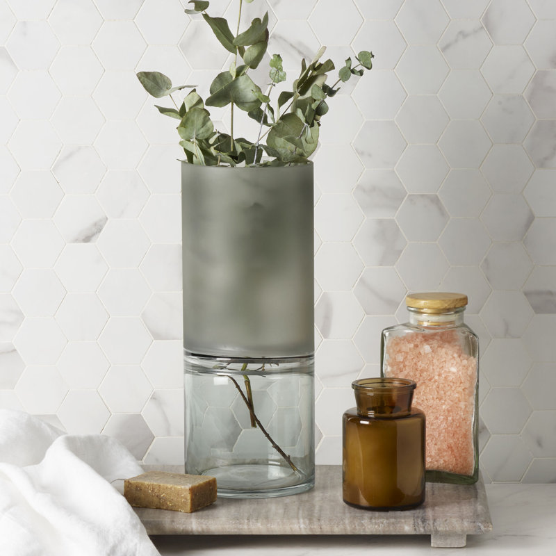 Vase de table en verre