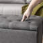 Banc de rangement rembourré Amol-27167072