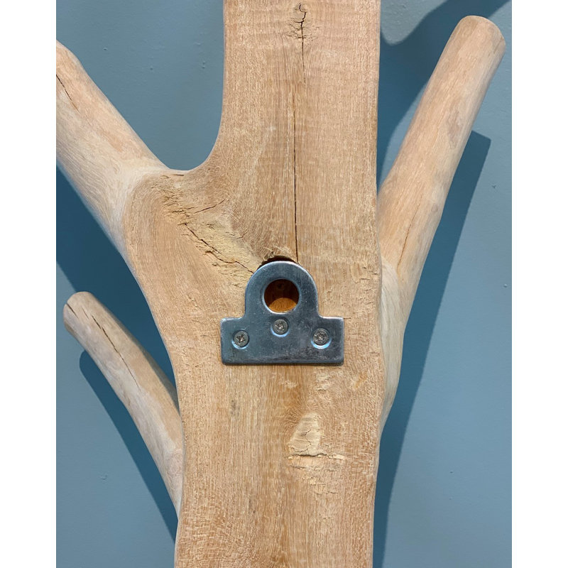 Solid Wood 15 in. Hall Tree