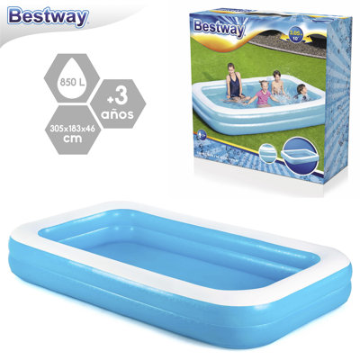 Rectangle Kiddie Pool 46cm H x 305cm W x 183cm L