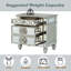 Varian Mirrored Nightstand with Exquisite Geometric Trim, Crystal - like Knobs, and Ample Storage for a Glamorous Bedroom Decor-862059319