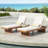 Set Of 4 Outdoor Lounge Chair With Cushion-654286500