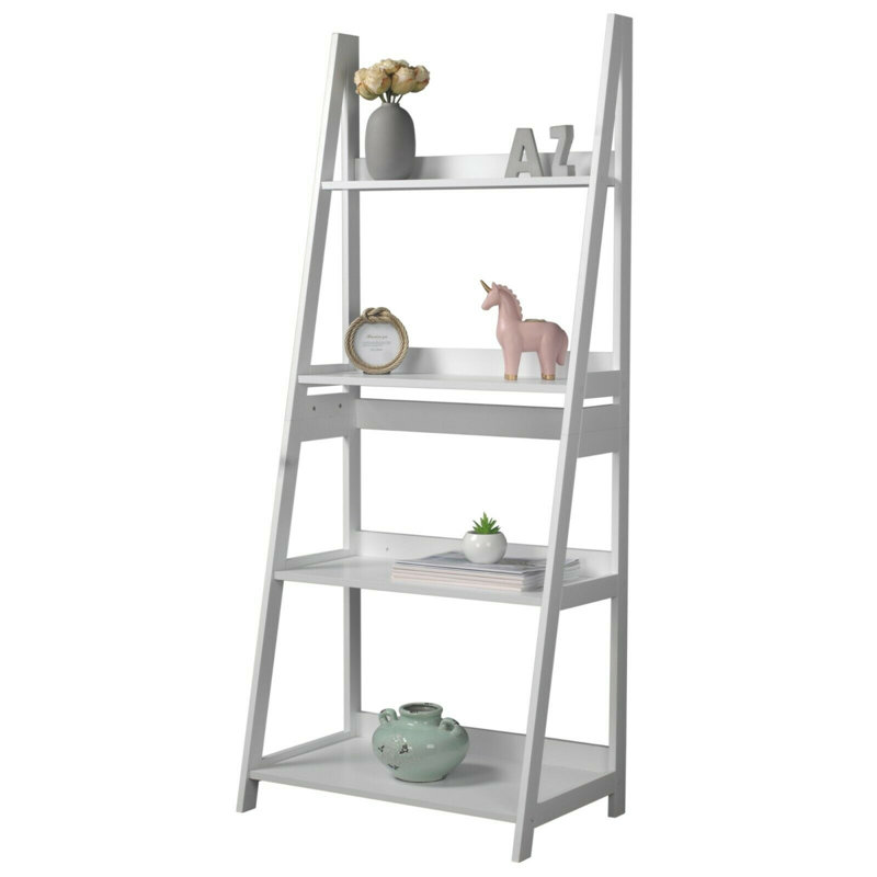 Alexias Ladder Bookcase, White