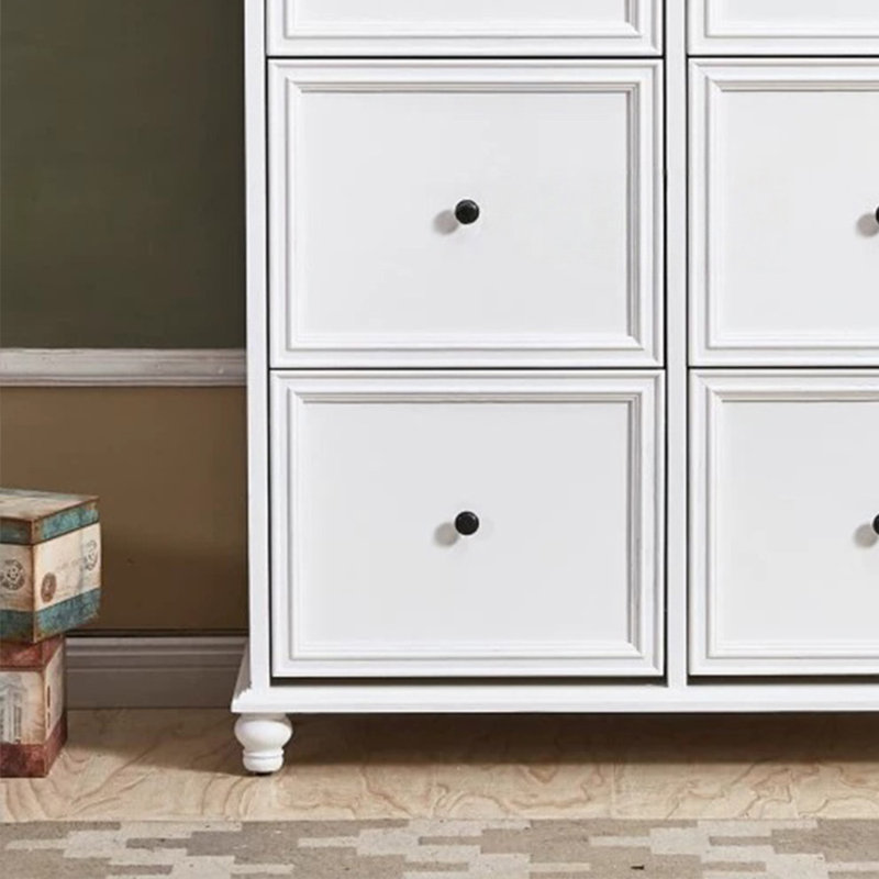 White Solid Wood Shoe Storage Bench, 47.64" H x 47.24" W x 13.39" D, White