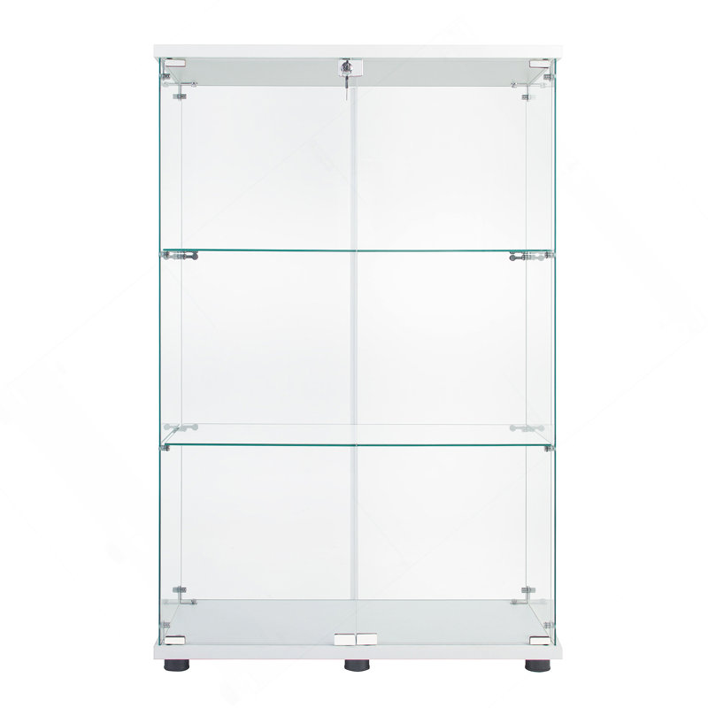 Vitrine à deux portes avec 3 tablettes
