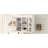 Bathroom Wall Mounted Dish, White, Adjustable Shelving For Accessories , Shelf System