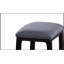 Tabouret à hauteur de comptoir en tissu et espresso vieilli Razo