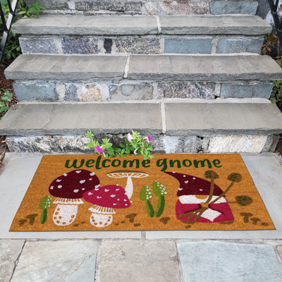 Tapis d'extérieur antidérapant Danera Welcome 30 po x 18 po