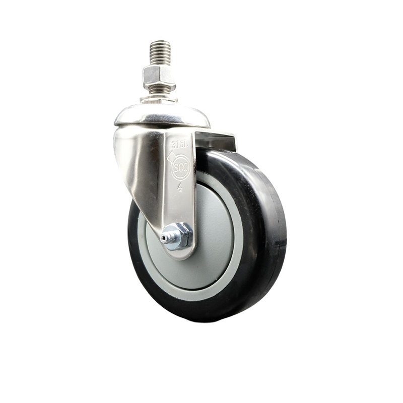 Polyurethane Swivel Caster, Black