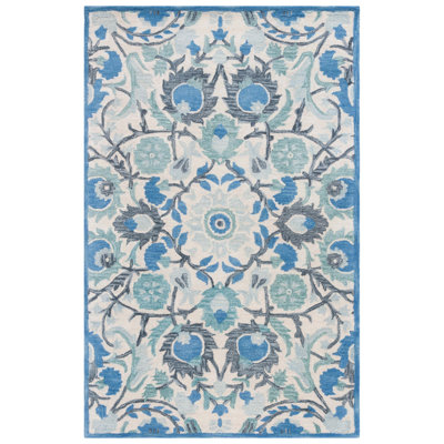 Antiquity Hand Tufted Wool Floral Rug