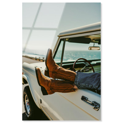 Road Trip Boots II Acrylic Print Photography Prints by Notoriart, Ready to Hang, 16 x 24