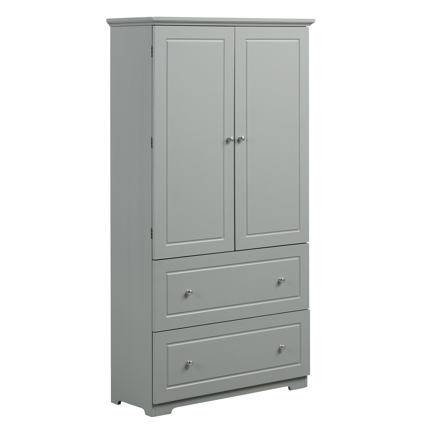 Wildon Home® Bryten Wide Bathroom Storage Cabinet, Freestanding Storage ...