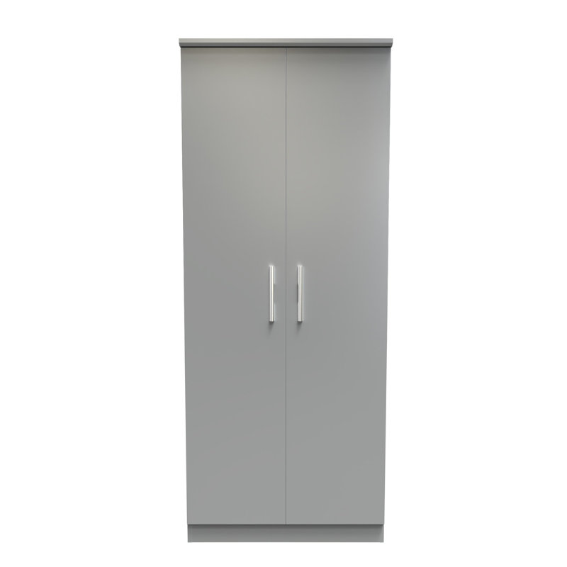 Bhaga Manufactured Wood Wardrobe, Dusk Grey