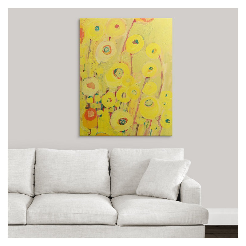 «Nolani Growing in Yellow», reproduction, H 10 po x l 8 po x P 1,5 po, Toile