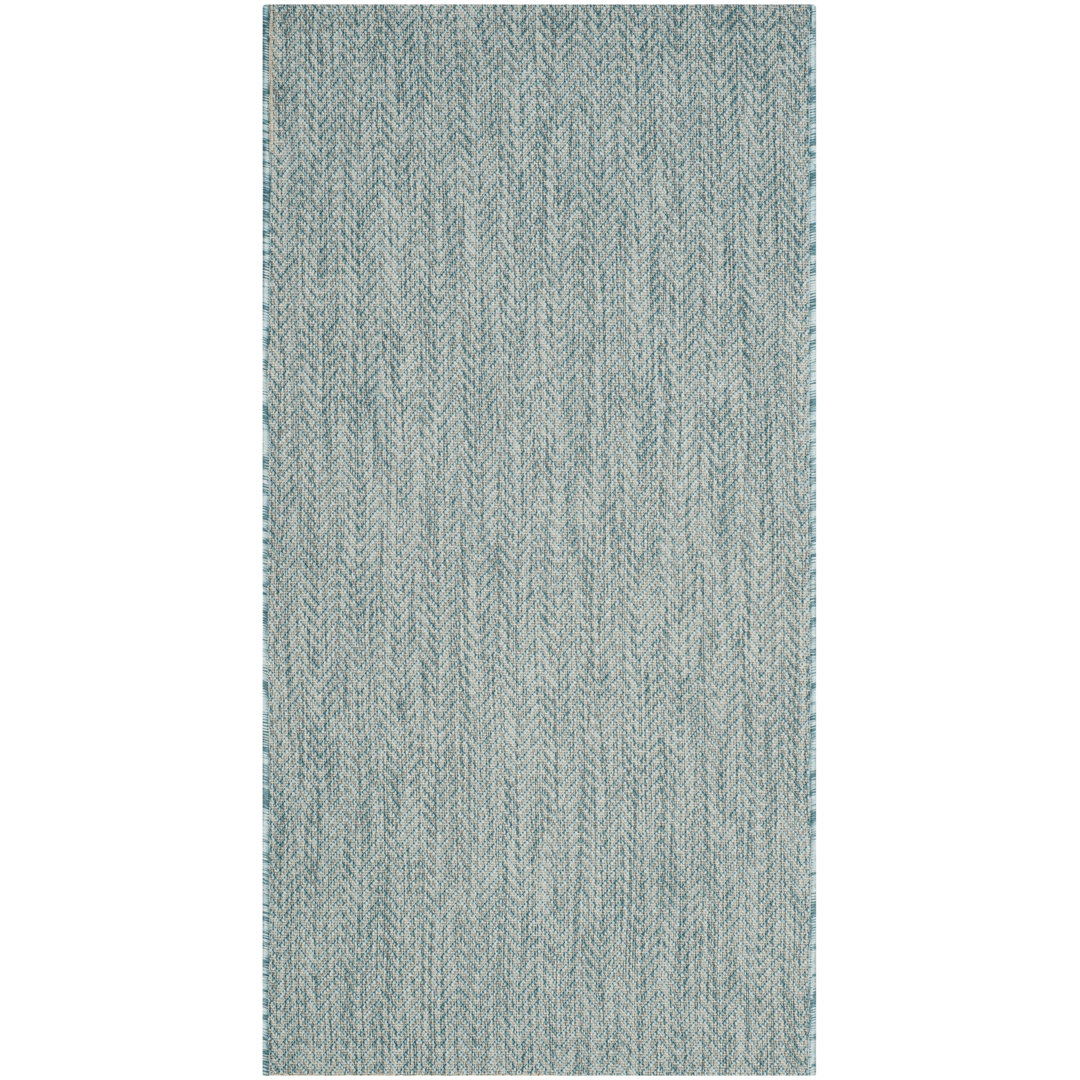 Casmir Aqua/Grey Indoor/Outdoor Rug