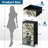 4 Drawer Dresser for Bedroom, Narrow Chest of Drawers, Wooden Top and Study Iron Frame 18"x37.5"-(WxH)
